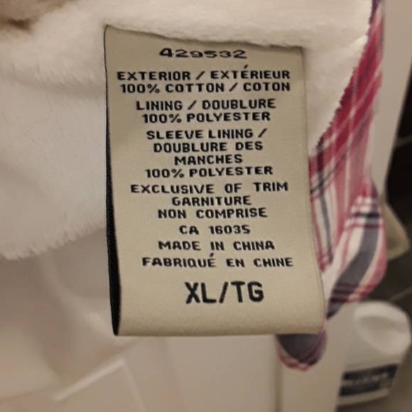 NWOT Lady Hathaway fleece lined shirt XL - Picture 4 of 4